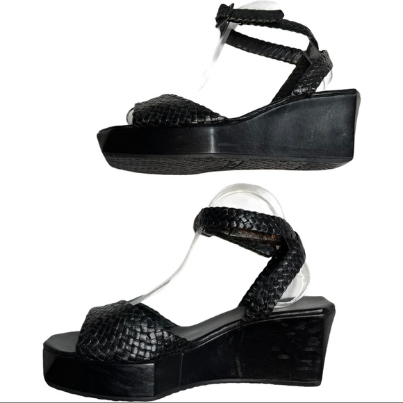 Stephane Kelian Y2K Leather Woven Platform Sandal - Picture 4 of 6